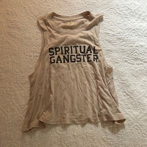 Spiritual Gangster Tan Tank Top